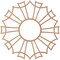 Ekena Millwork Augustus Wood Fretwork Pierced Ceiling Medallion, Cherry, 34"OD x 12"ID x 1/4"T CMWP34X34X0250AUCH - alternate 5